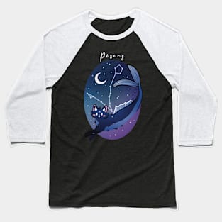 Cat Zodiac Signs - Pisces Baseball T-Shirt